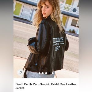 *REAL LEATHER* Til Death Do Us Part jacket